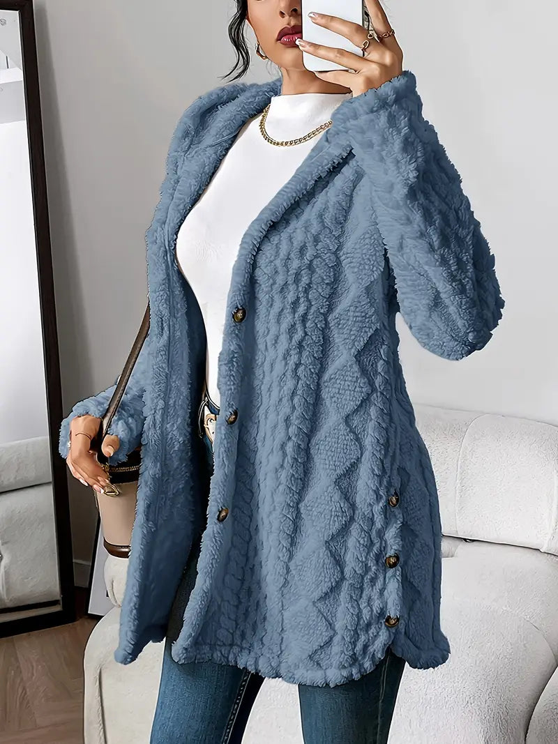Cappotto Lungo Cappuccio Cura-Facile