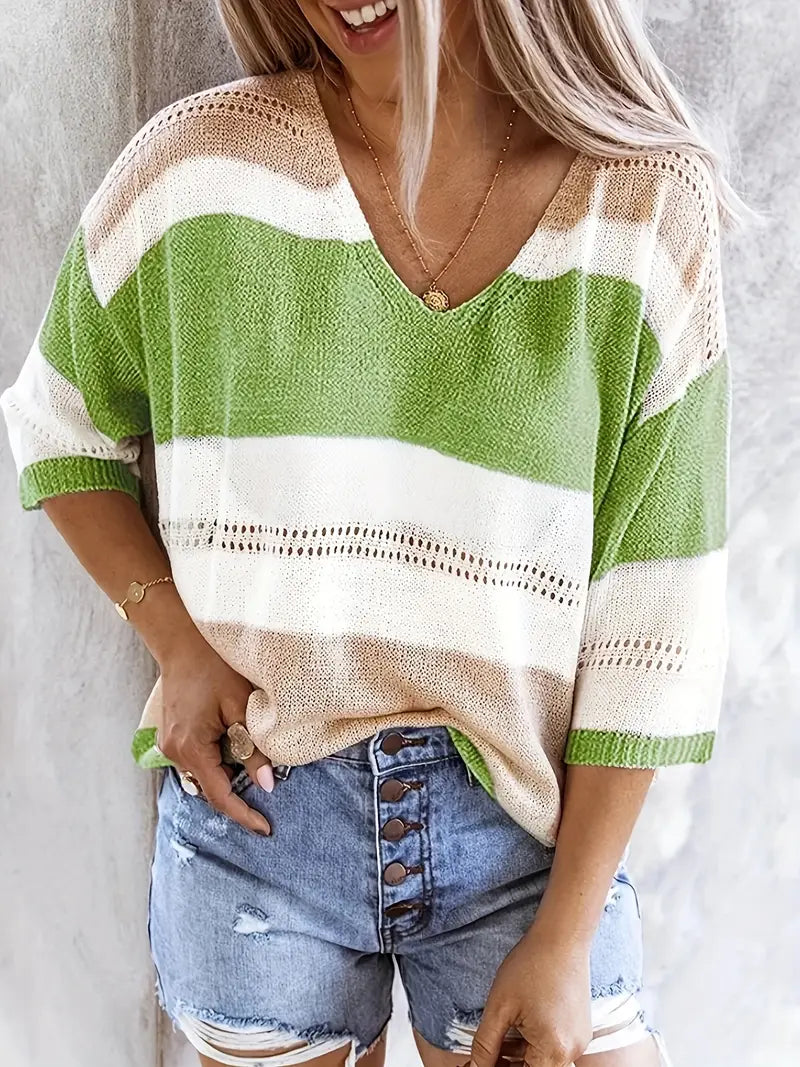Maglione Scollo V No-Stiro