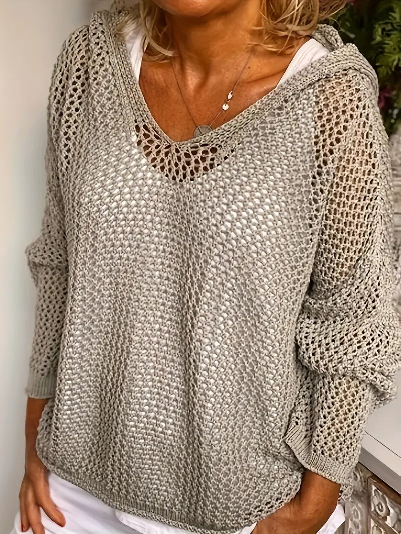 Maglione Lungo Cappuccio Cura-Facile