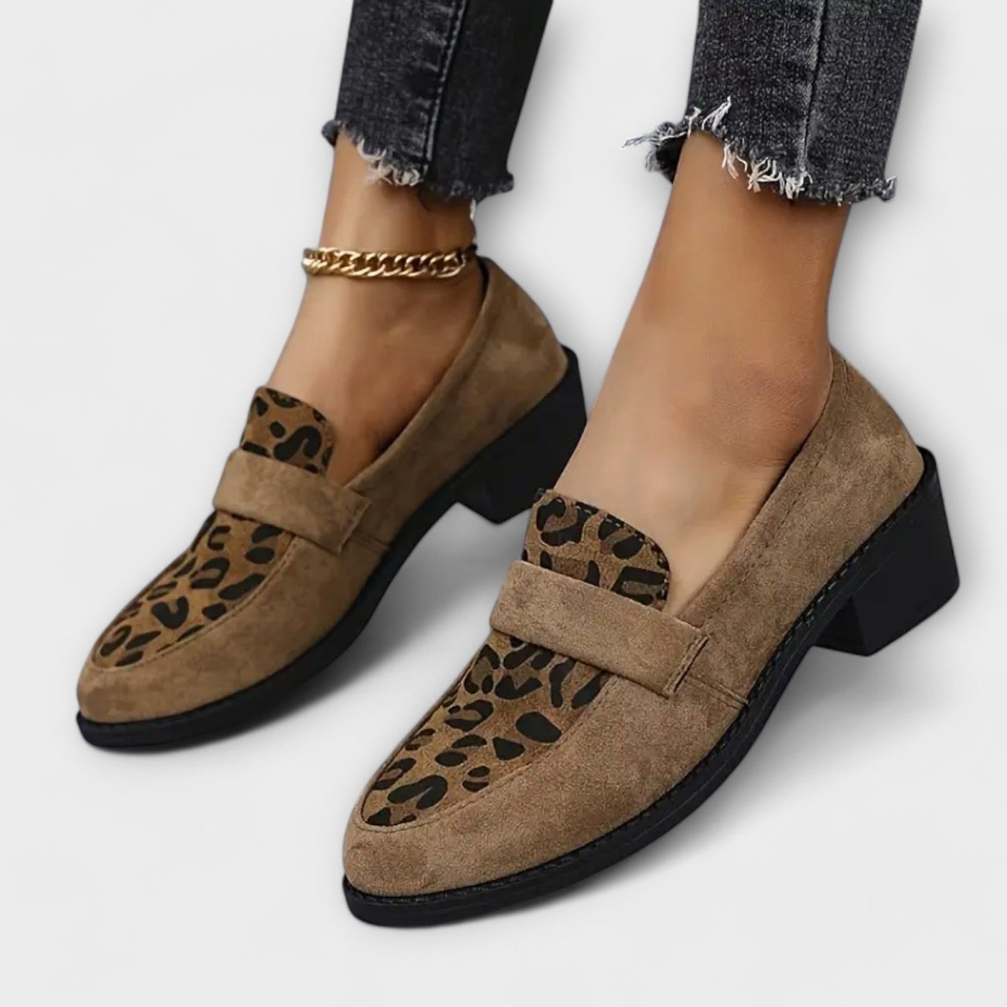 Scarpe Eleganti Luce Leopardo