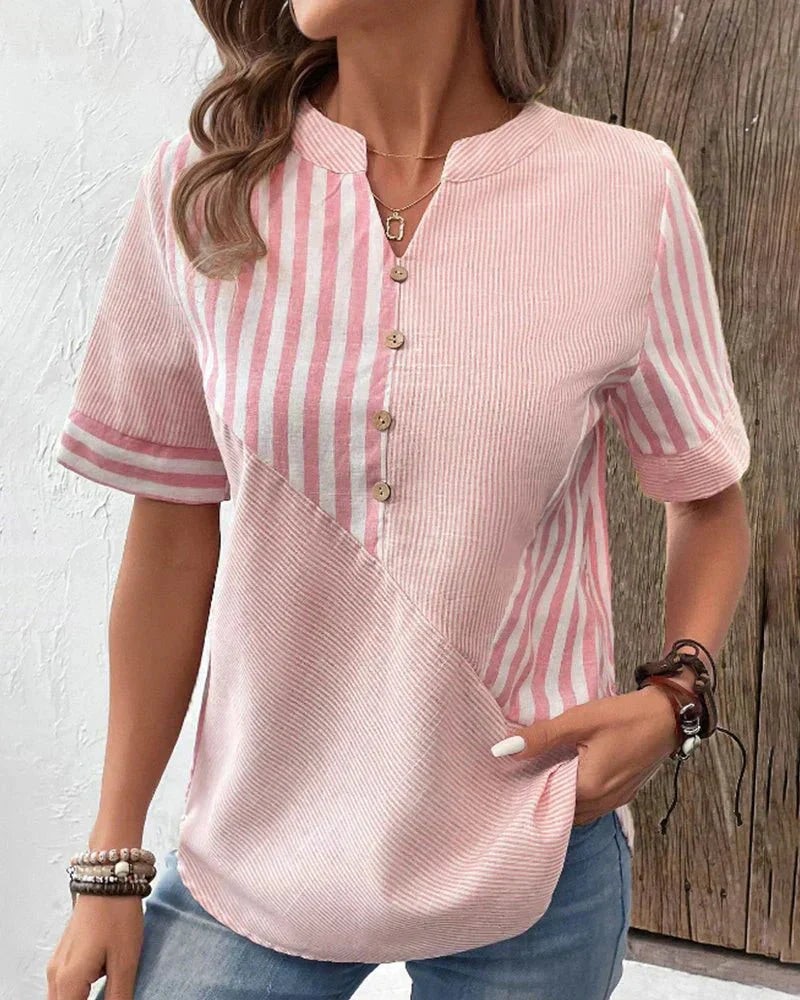 Eco-Soft Striped Blouse