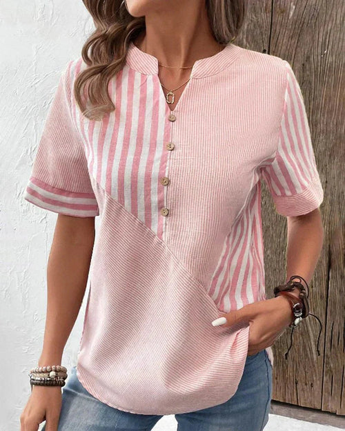 Eco-Soft Striped Blouse