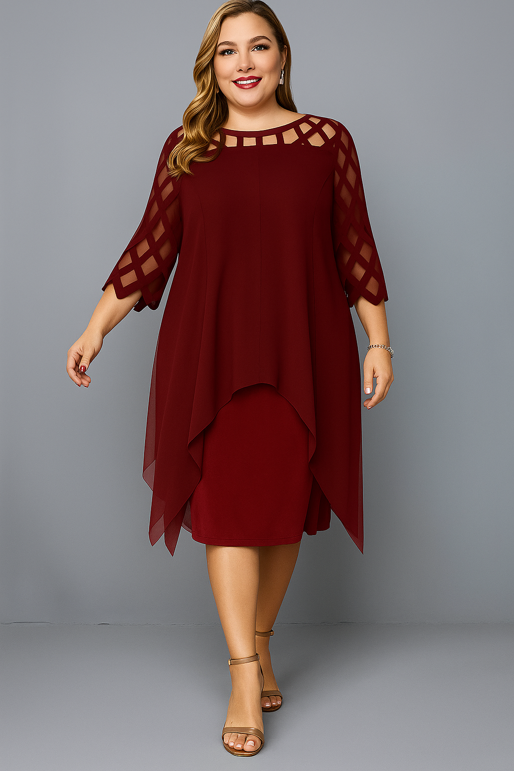 Elegante Abito Chiffon