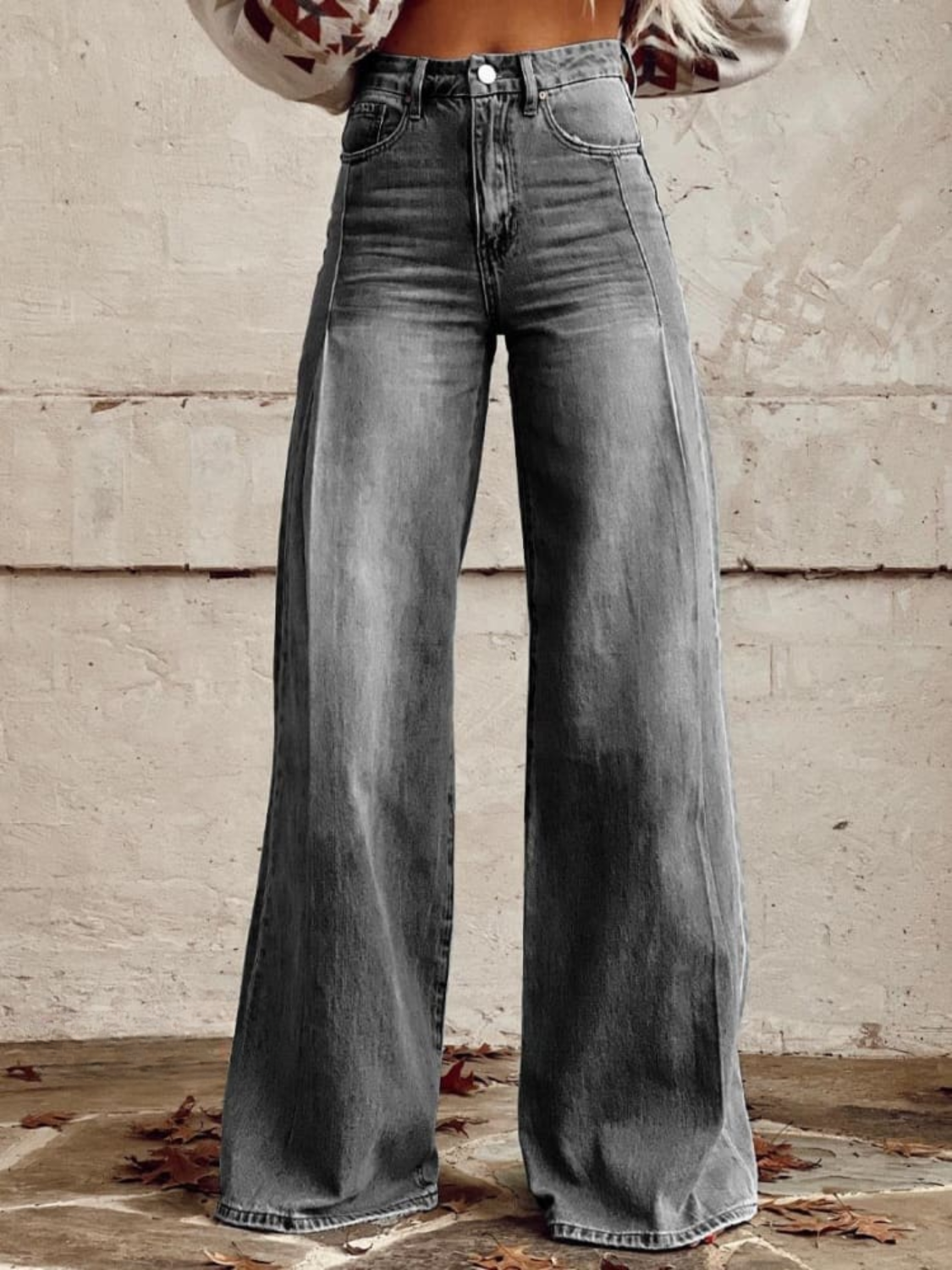 Pantaloni Eleganti Gamba-Larga