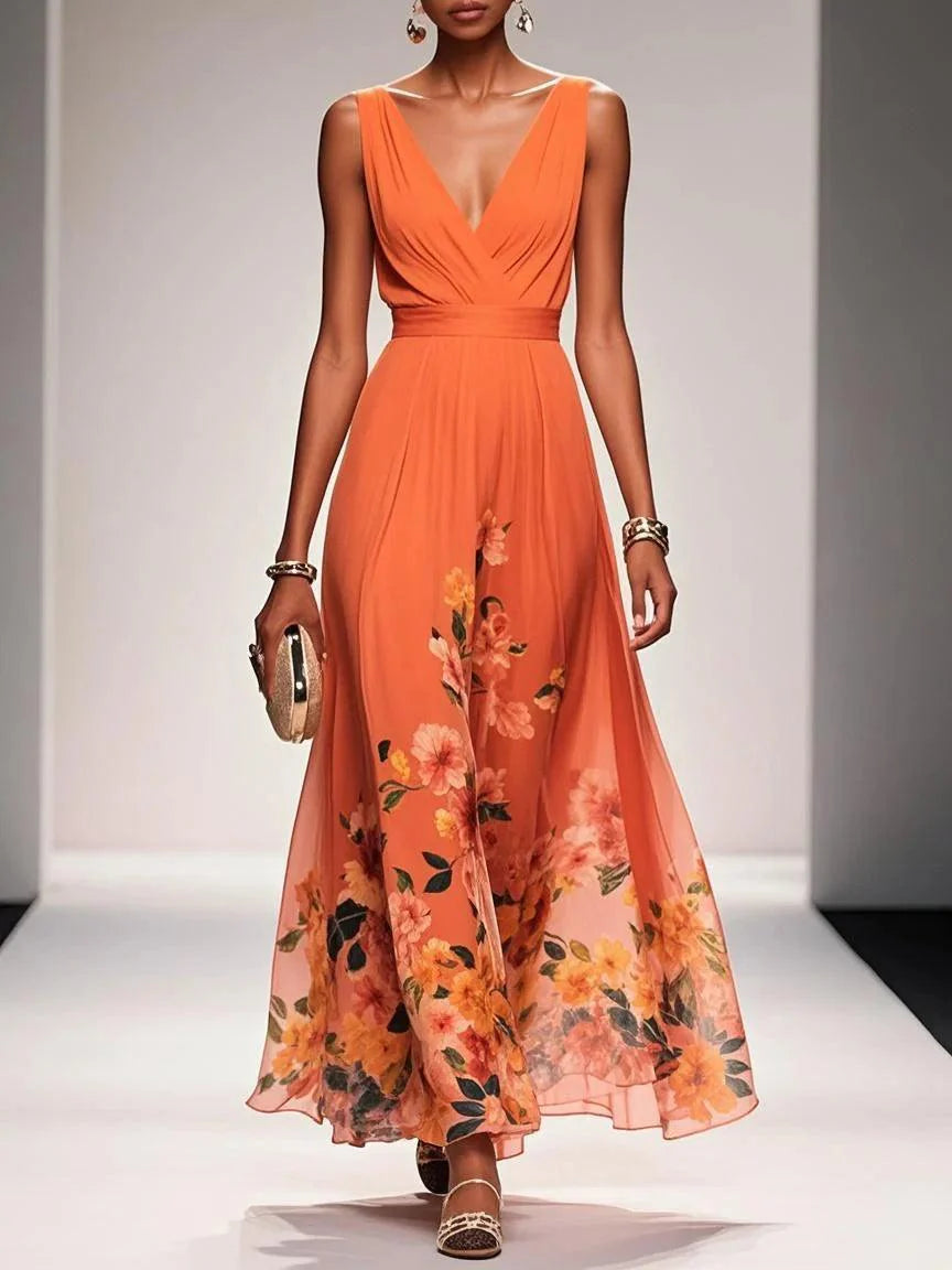 Abito Floreale Leggero Maxi