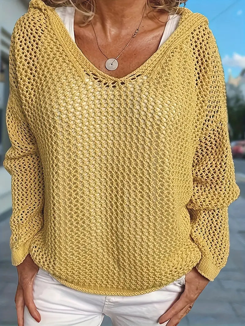 Maglione Lungo Cappuccio Cura-Facile