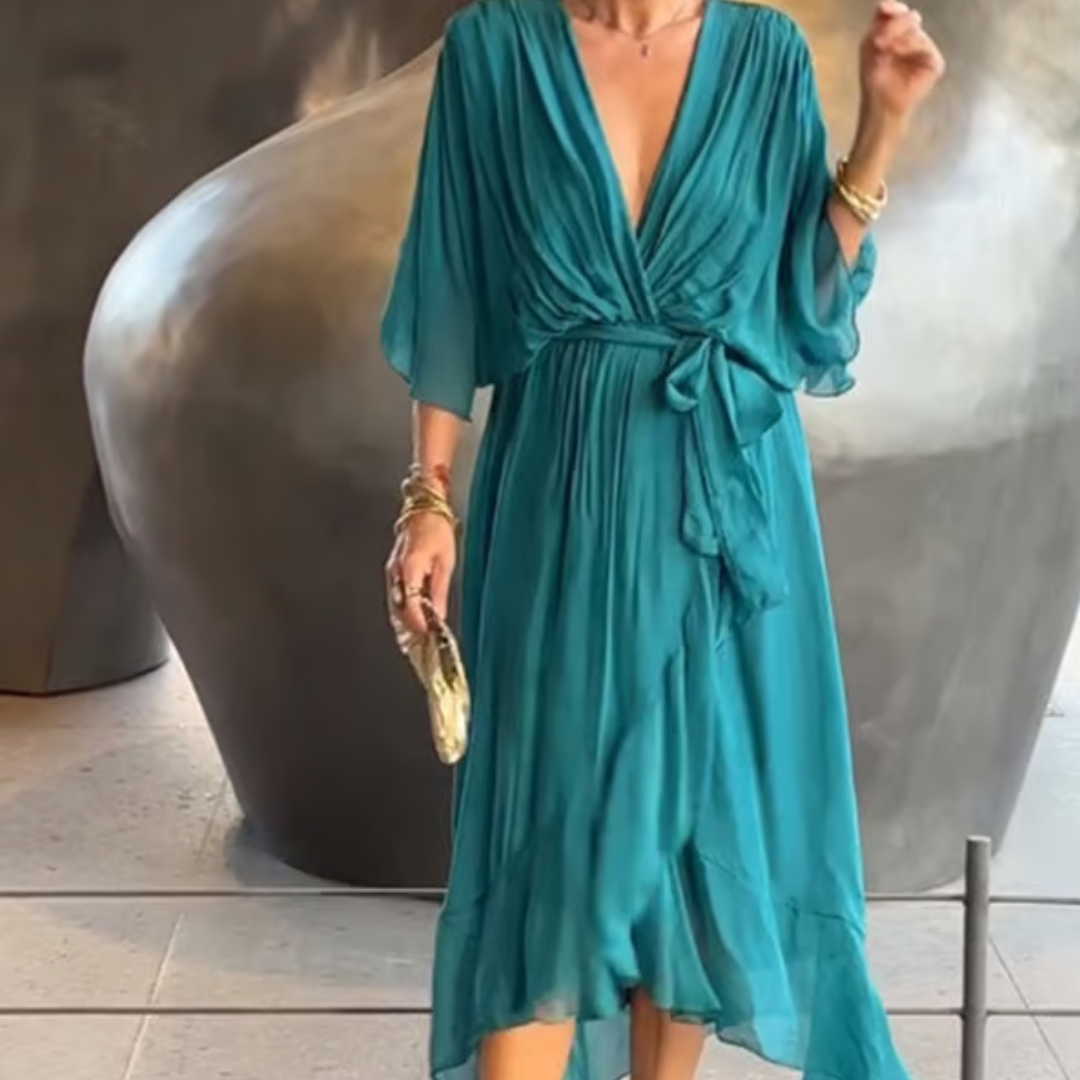 Empowered Curves V-Neck Dress