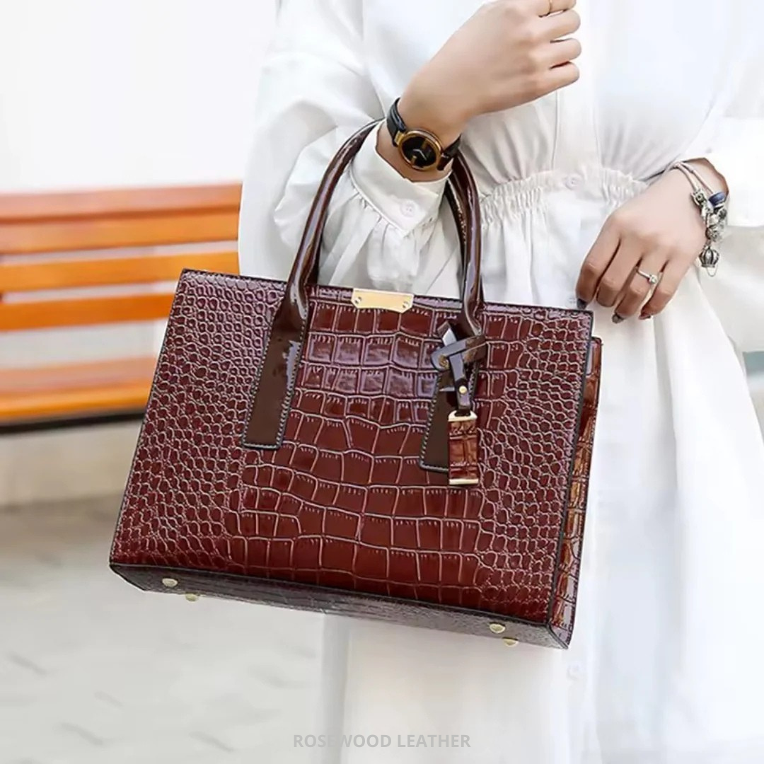 Borsa Effetto-Coccodrillo