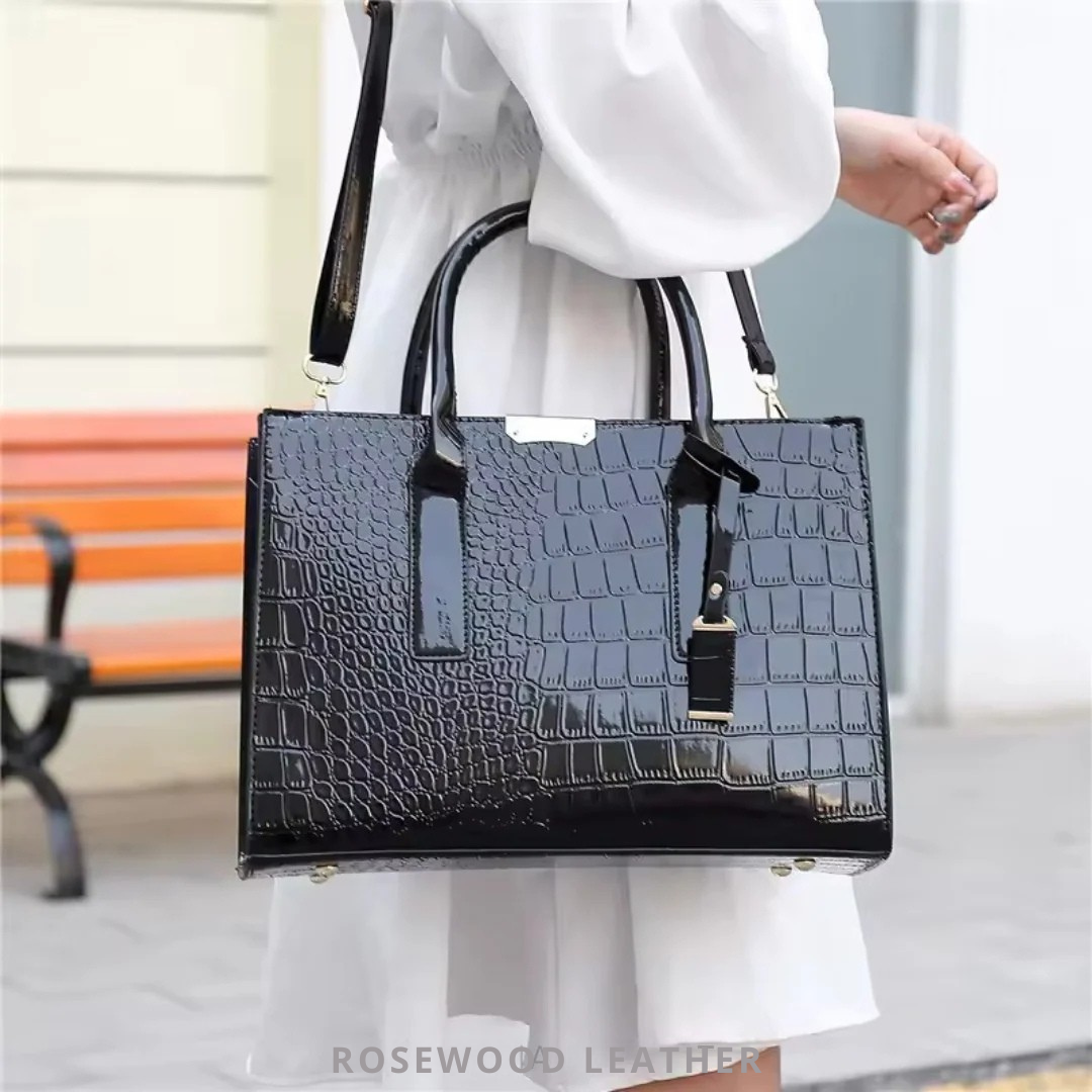 Borsa Effetto-Coccodrillo