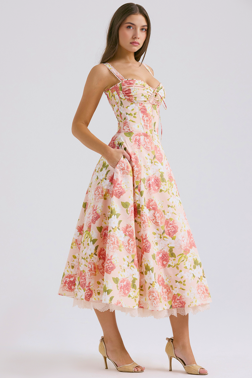 Emilia Floral Corset Dress