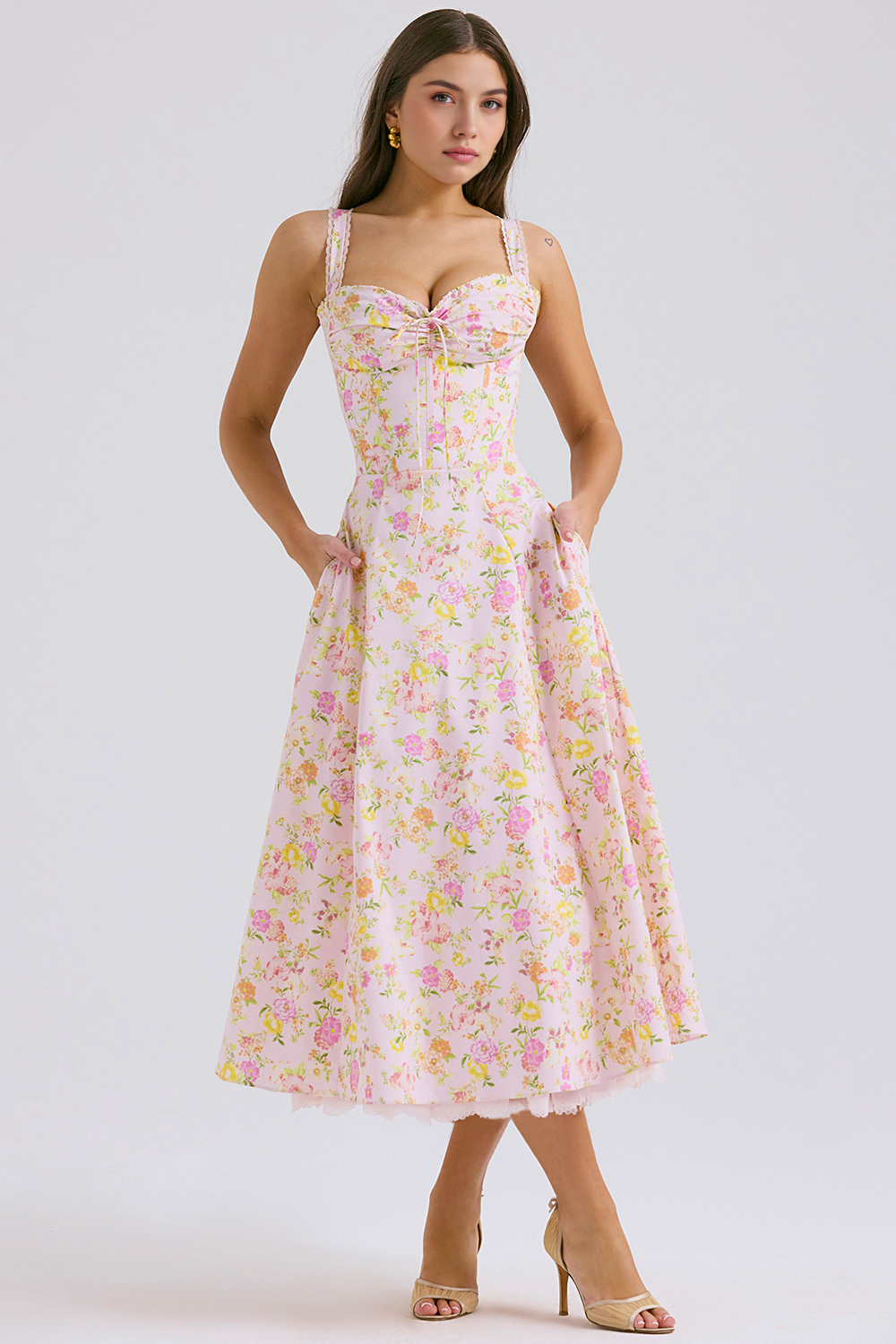 Emilia Floral Corset Dress