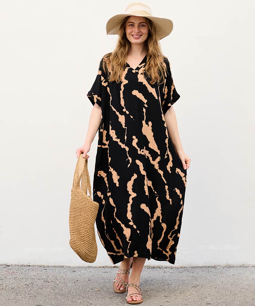 Abito-Casual con Tasche e Colore