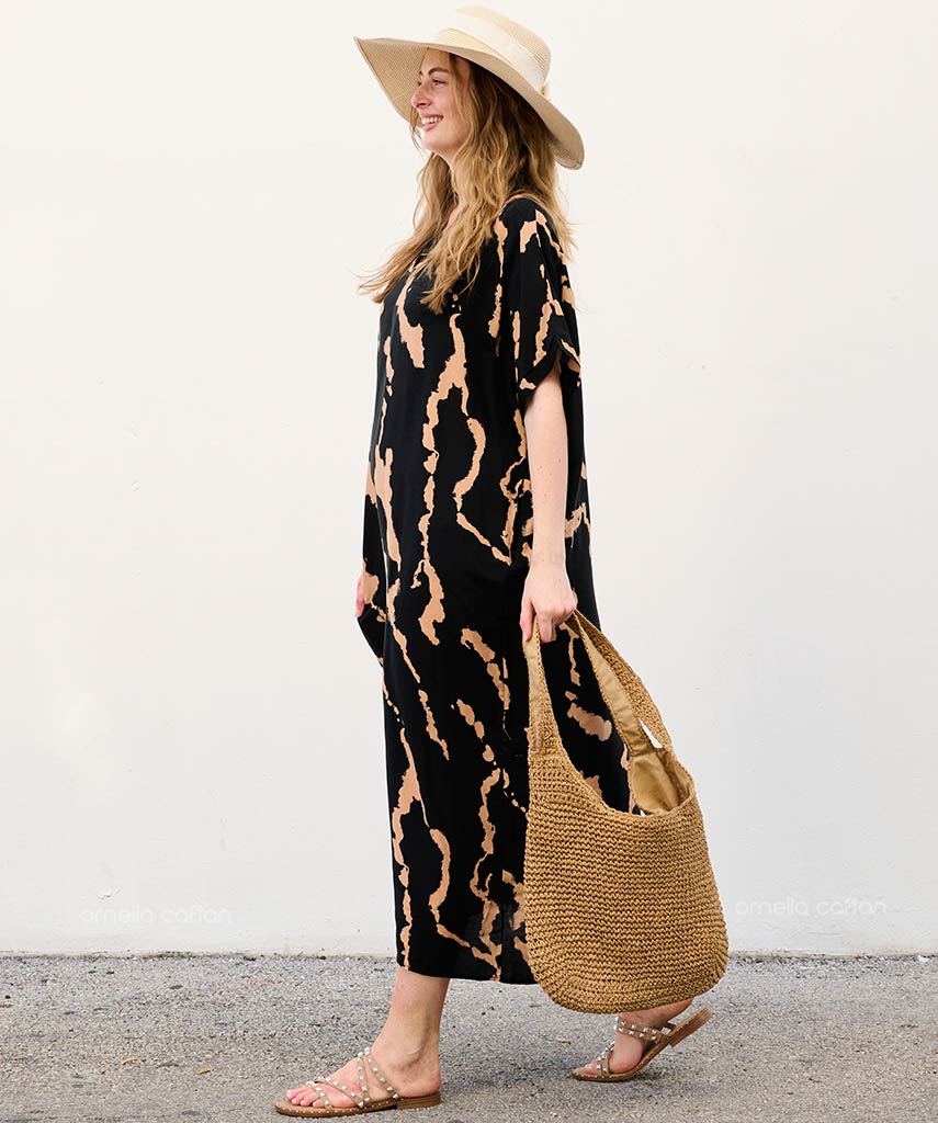 Abito-Casual con Tasche e Colore