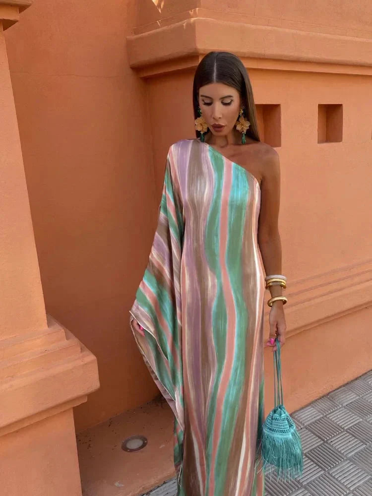 Vestito Maxi Chic Asimmetrico