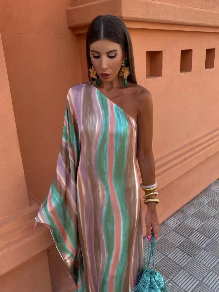 Vestito Maxi Chic Asimmetrico