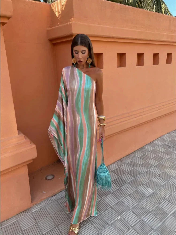 Vestito Maxi Chic Asimmetrico