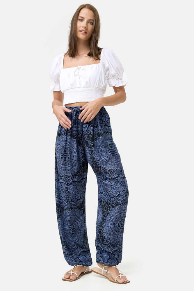 Pantaloni Harem Ultra-Morbidi