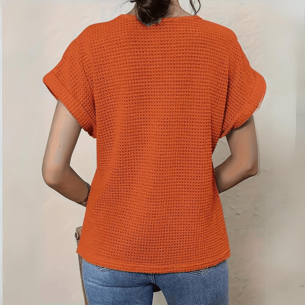 Lace-Accent Ibiza Blouse