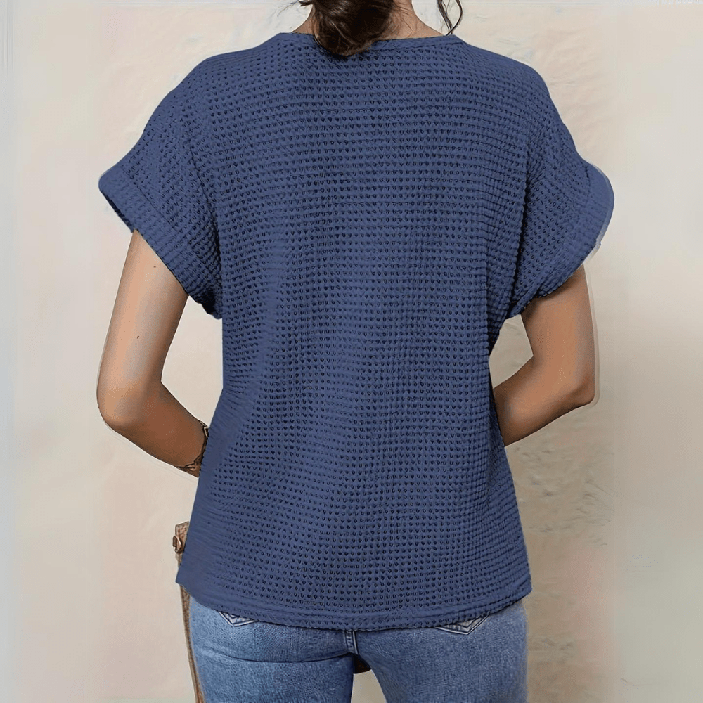 Lace-Accent Ibiza Blouse