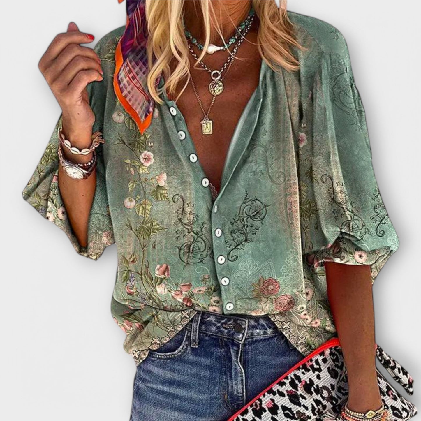 Blusa-Retro Femminile Fresca