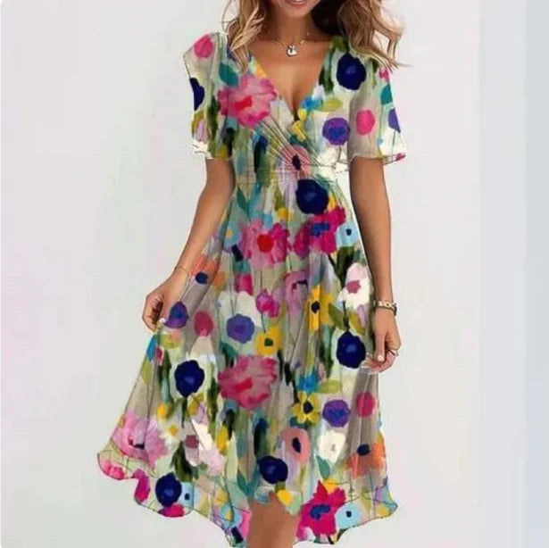V-Neck Chic Dress