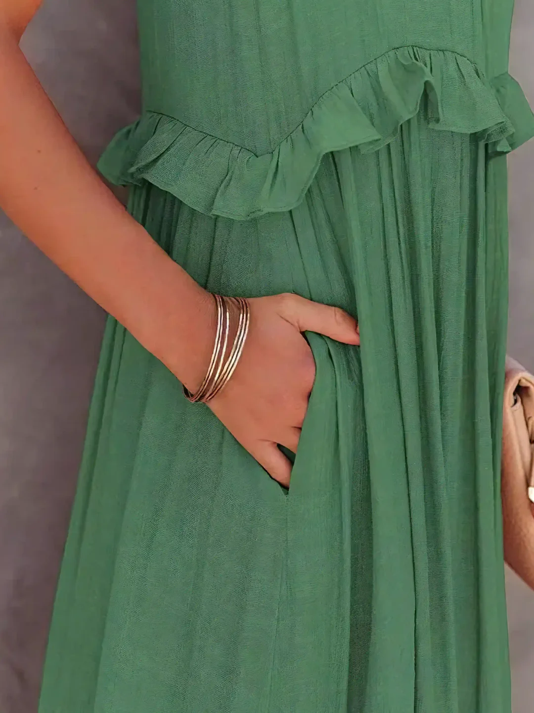 Ruffle-Breeze Maxi Dress