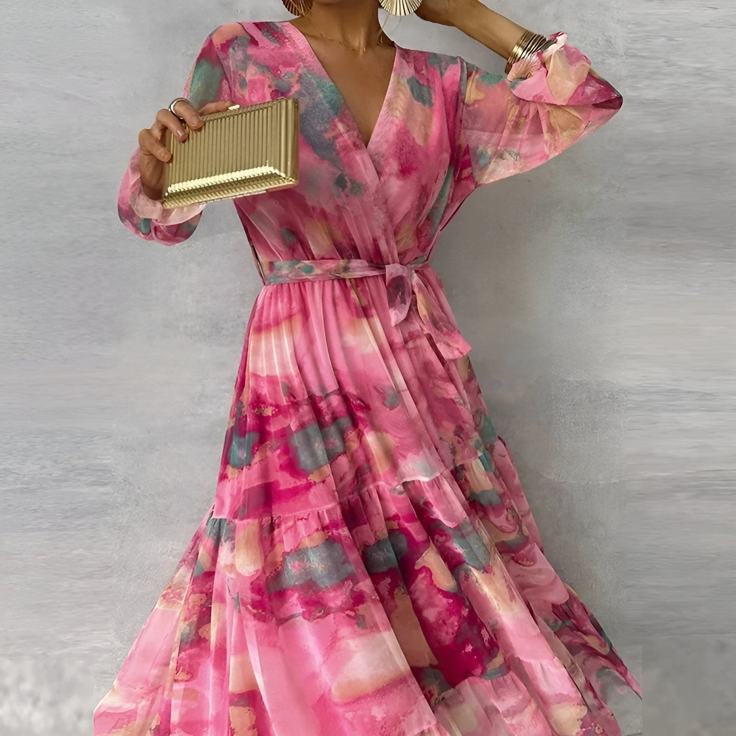 Eleganza Pleated Dress