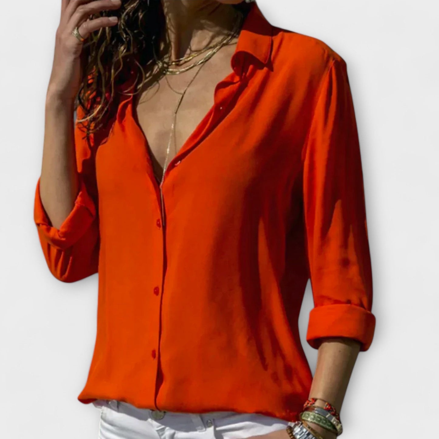 Elegante Blusa Satinata