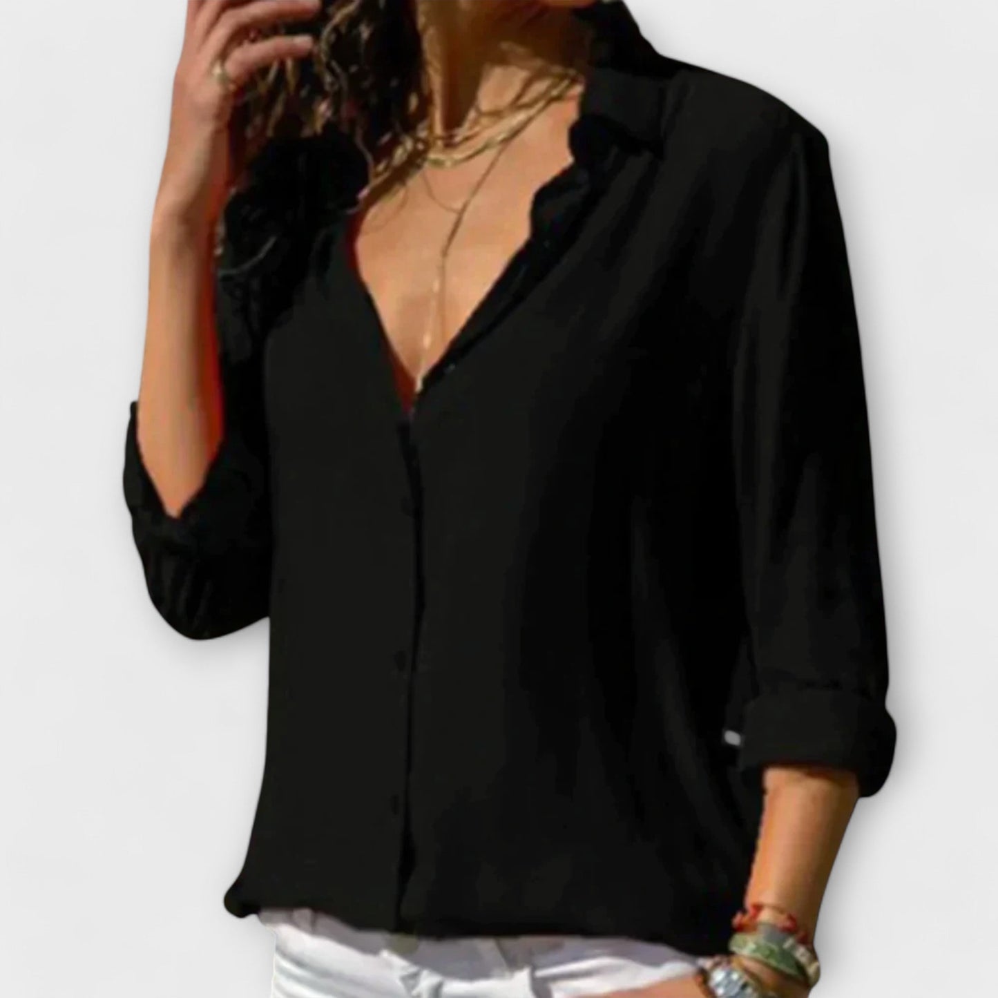 Elegante Blusa Satinata