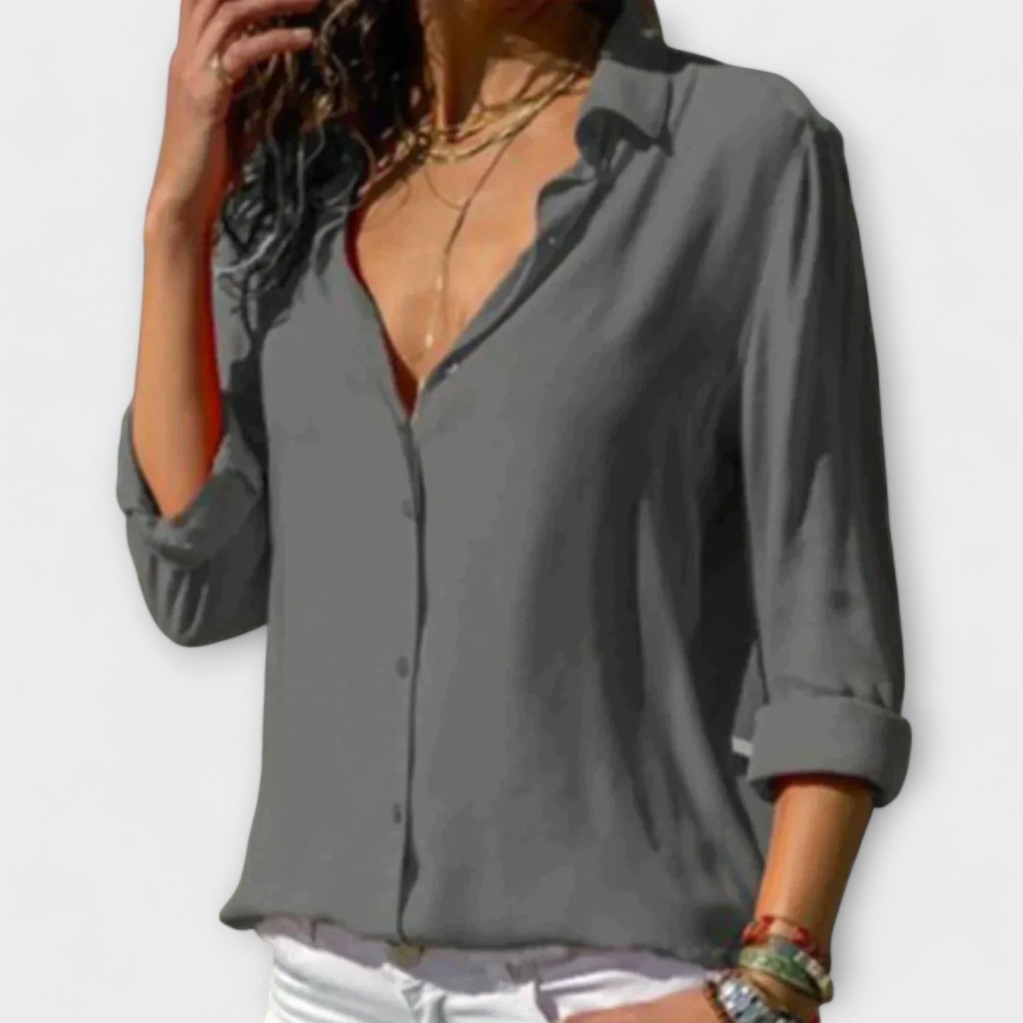Elegante Blusa Satinata