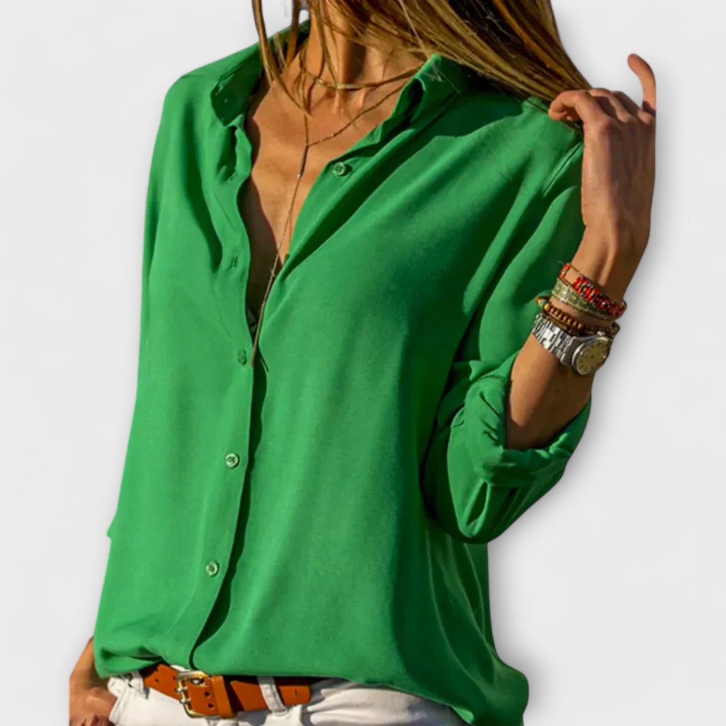 Elegante Blusa Satinata