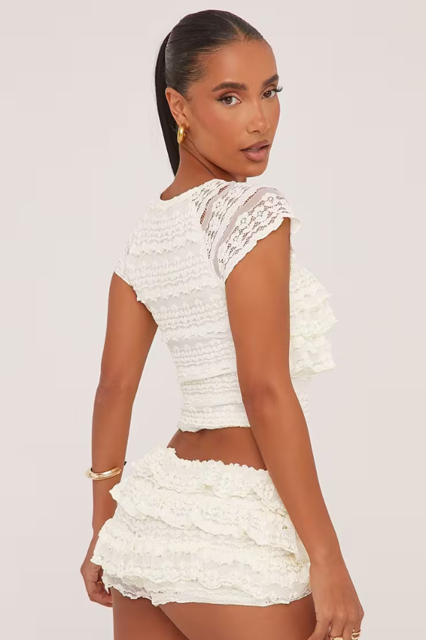 Eleganza Pizzo Top & Shorts