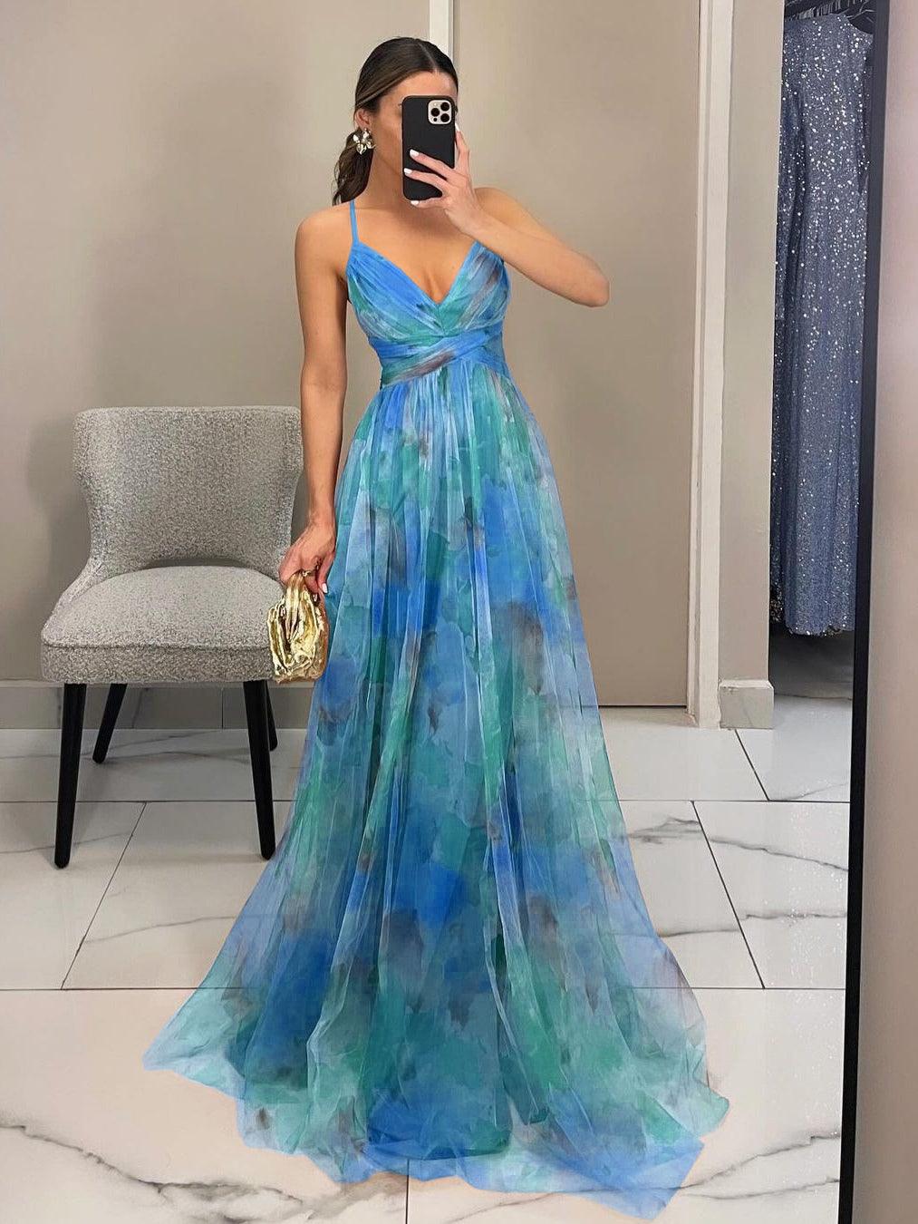 Abito Maxi Floreale Elegante