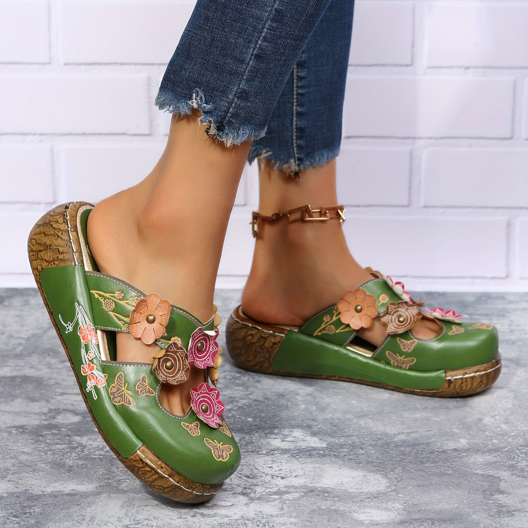 Comfort-Grip Wedge Sandals