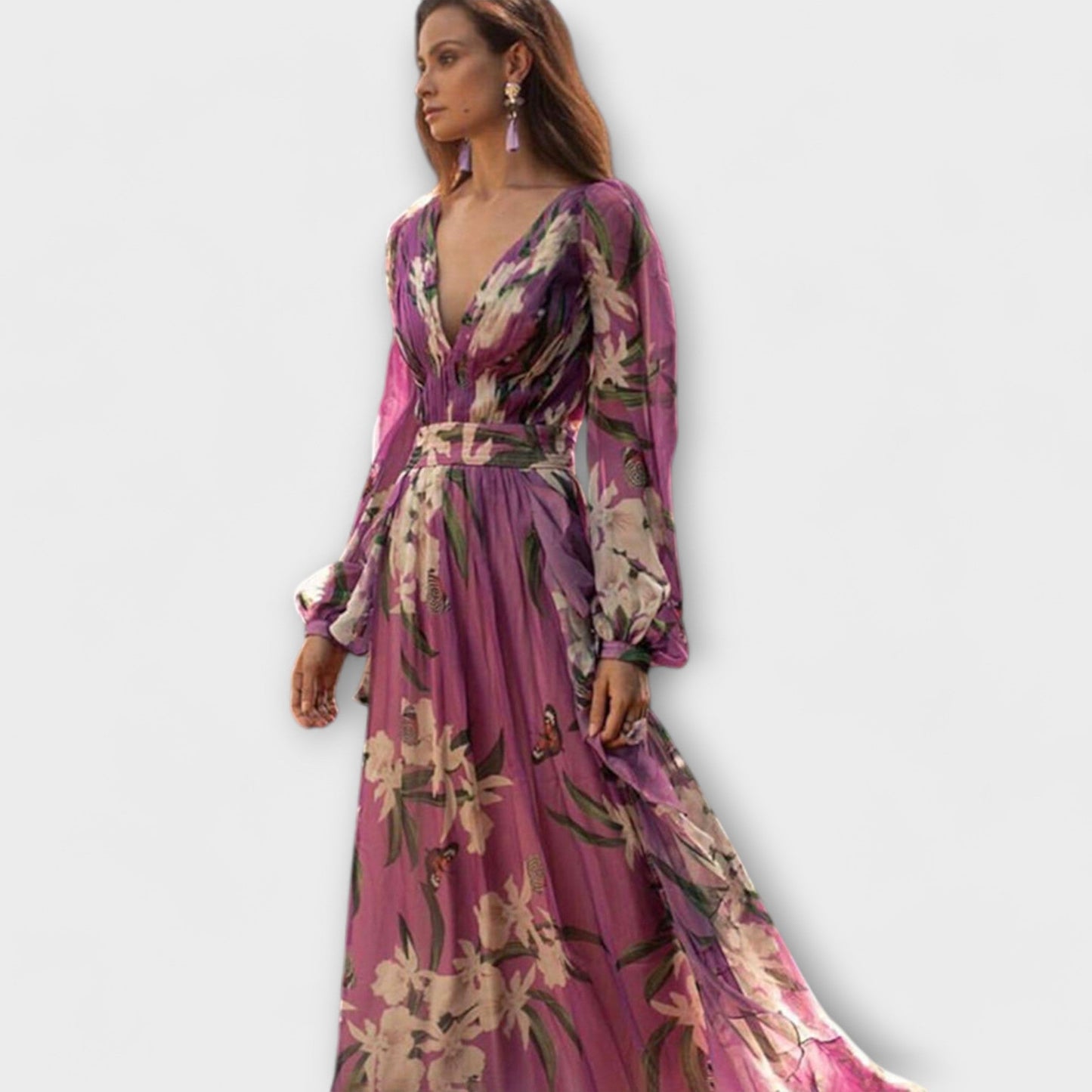 Abito Maxi Elegante Rétro