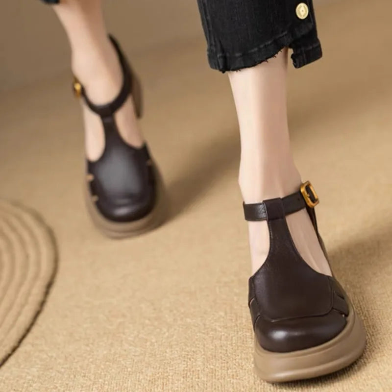 Eleganza Comoda Tacchi Mary-Jane
