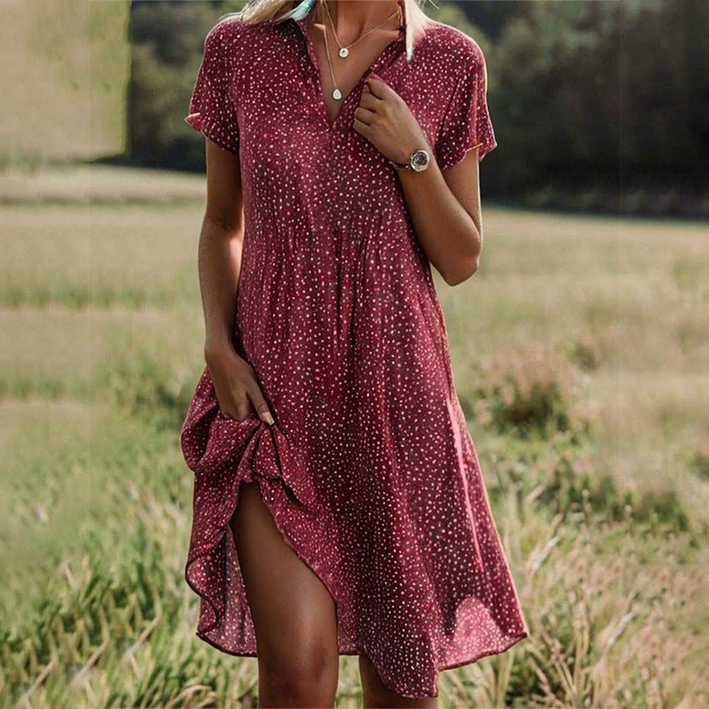 Vestito-Midi Flowy-Elegante