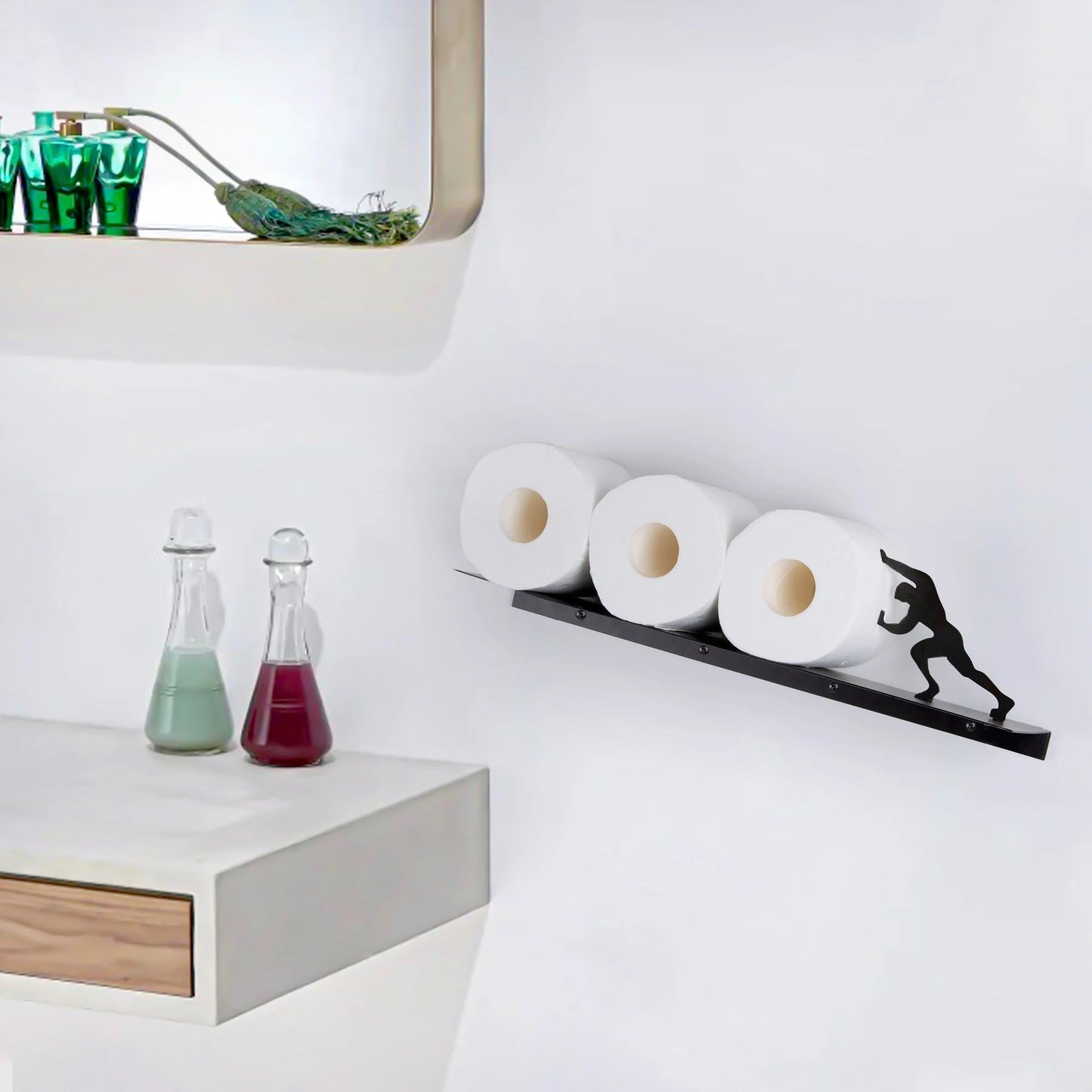 Playful Bathroom Storage Shelf