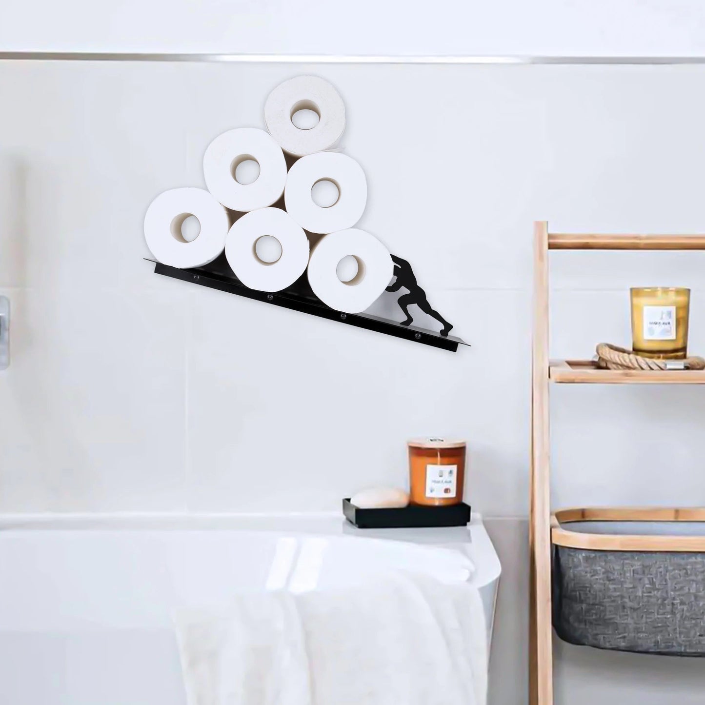 Playful Bathroom Storage Shelf