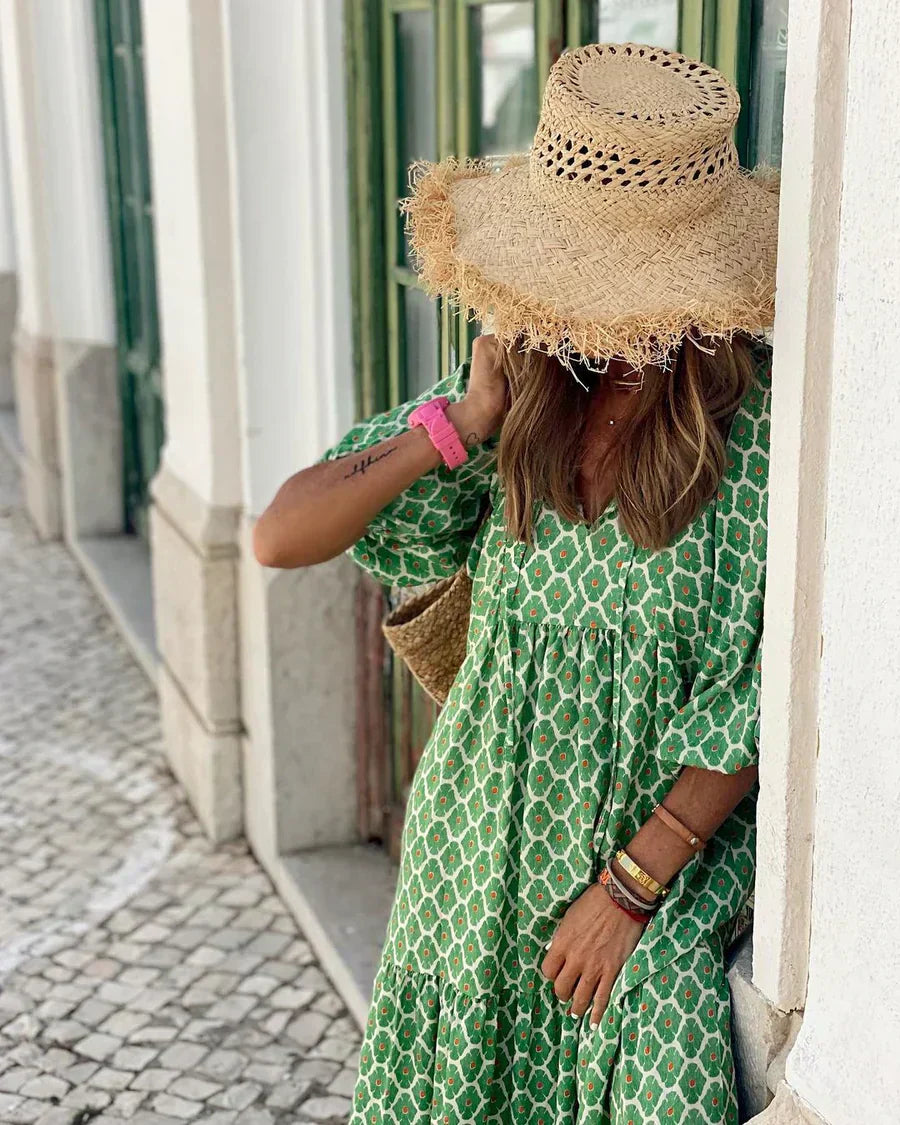 Chic Boho Maxi Abito Elegante