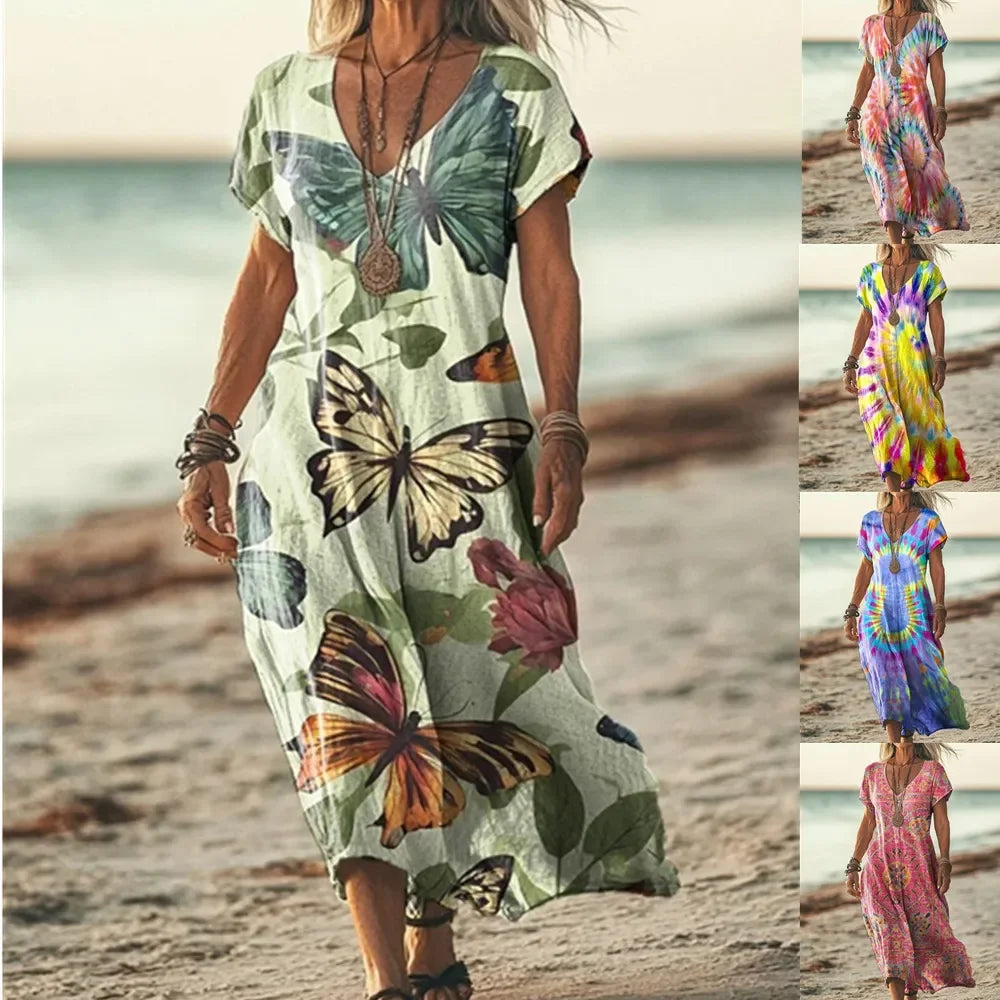 Vestito Maxi Etnico Elegante