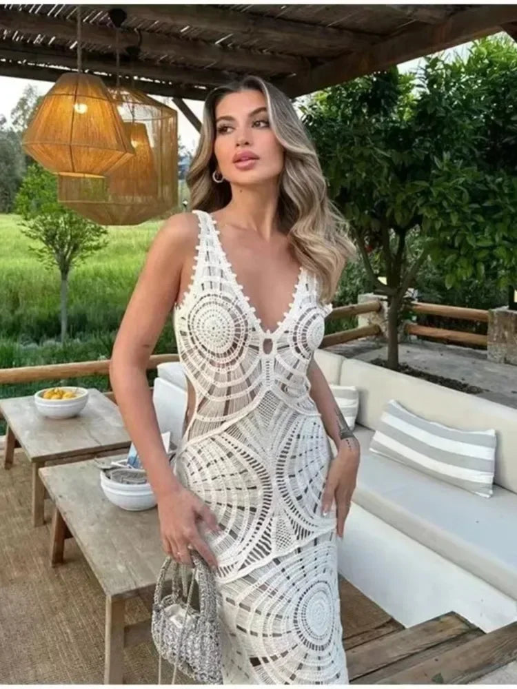 Abito Fluido V-Neck Elegante