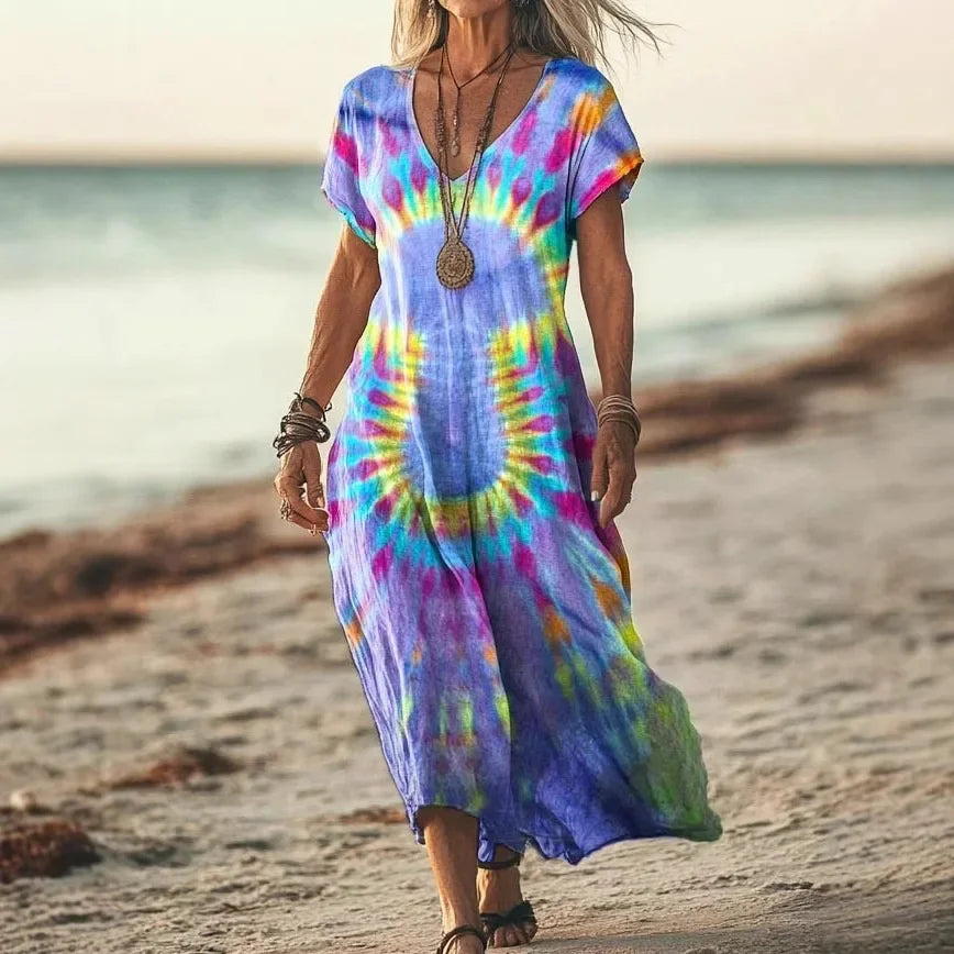 Vestito Maxi Etnico Elegante