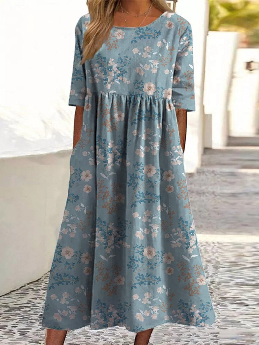 Elegante-Abito Midi Rilassato