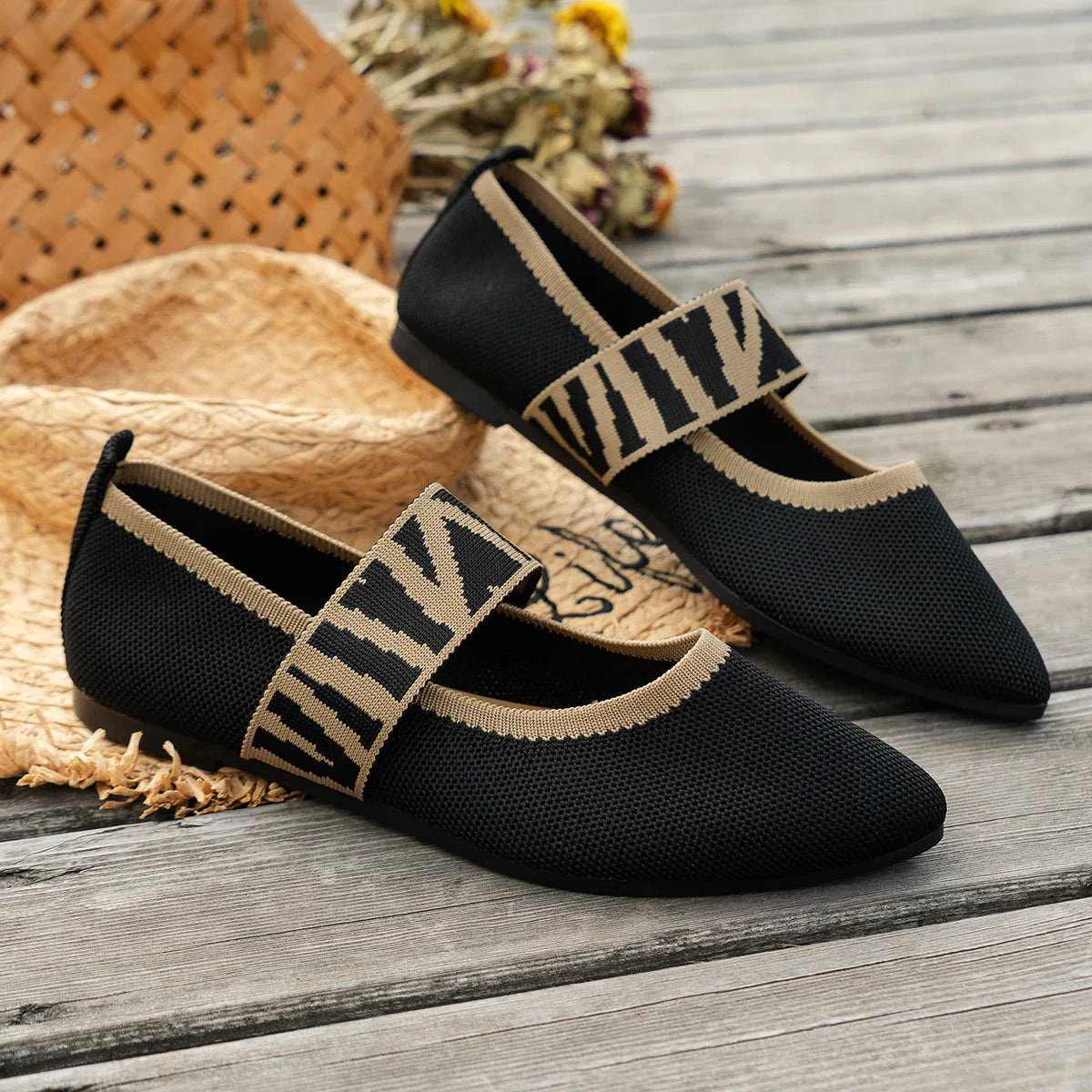 Magnolia Mesh Comfort Flats