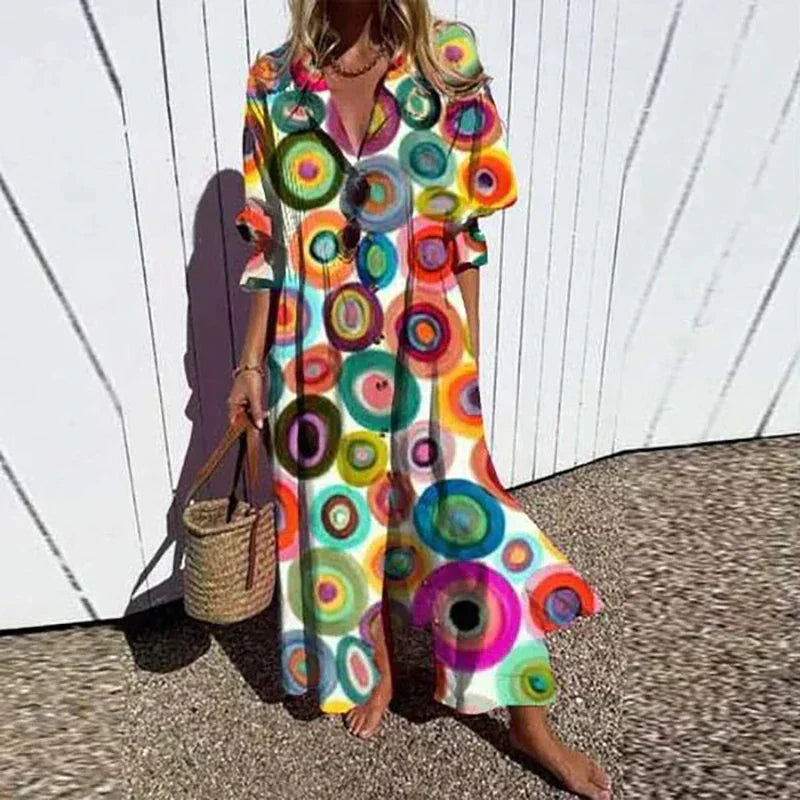 Odessa Fluido Boho Abito