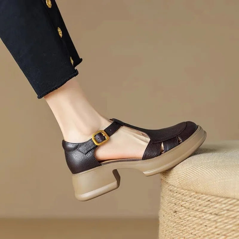 Eleganza Comoda Tacchi Mary-Jane