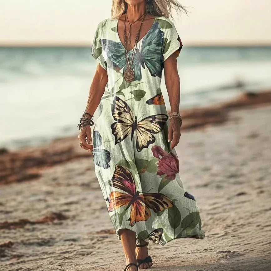 Vestito Maxi Etnico Elegante
