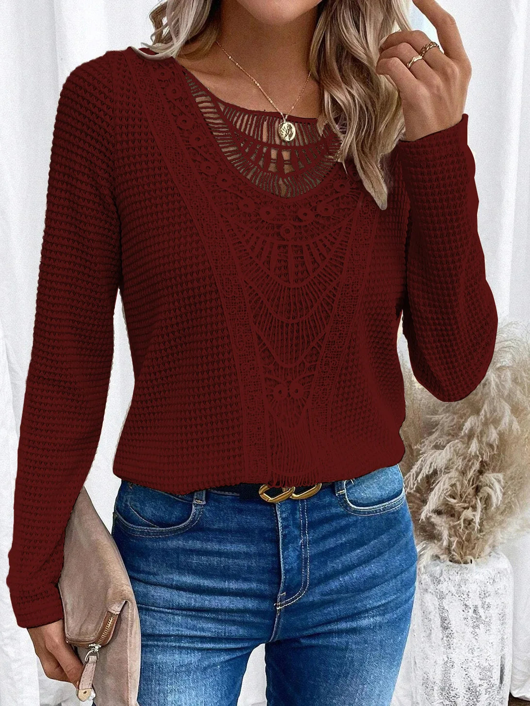 Elegante T-Shirt Tagli Moda