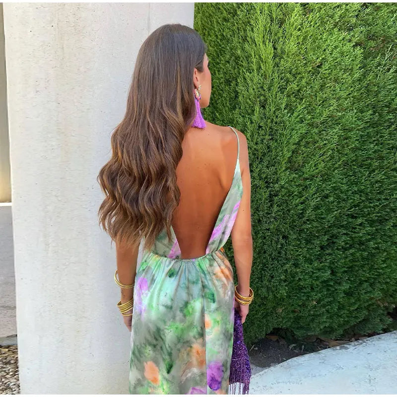 Elegant-Dye Maxi Kleid